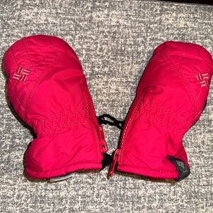 Columbia hot pink One Size Toddler mittens